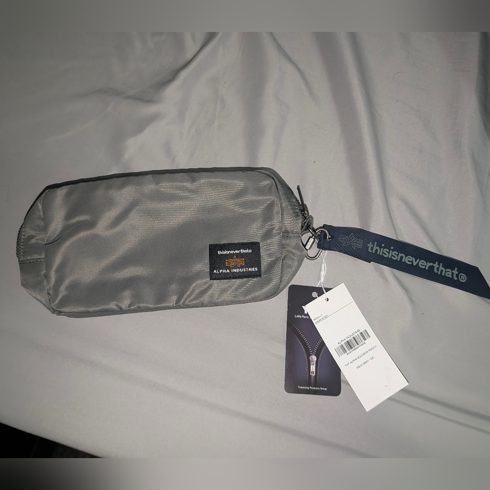 Alpha Industries Charcoal Toiletry Bag